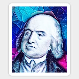 Jeremy Bentham Snowy Portrait | Jeremy Bentham Artwork 13 Magnet